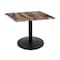 Holland Bar Stool Co 30" Tall In/Outdoor All-Season Table, 30" x 30" Square Rustic Top OD214-2230BWOD30SQRustic - alternate 1